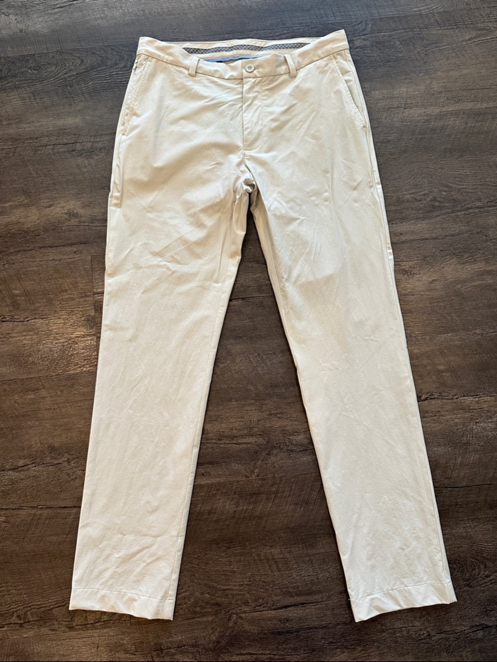 Jim Nantz byVineyard Vines 32 x 32 Beige/Khaki Stillwater Performance Golf Pant